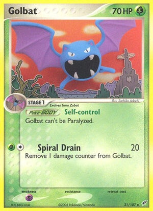 Pokemon TCG - EX Deoxys - Golbat - 31/107 - Reverse Holofoil