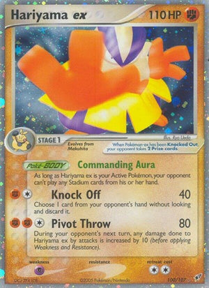 Pokemon TCG - EX Deoxys - Hariyama ex - 100/107 - Holofoil