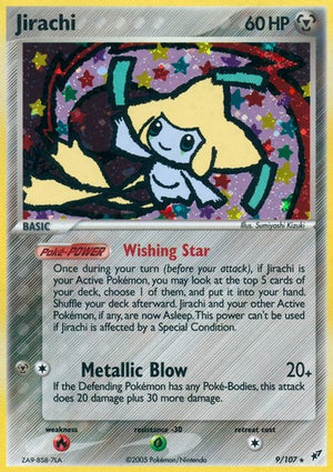 Pokemon TCG - EX Deoxys - Jirachi - 9/107 - Reverse Holofoil