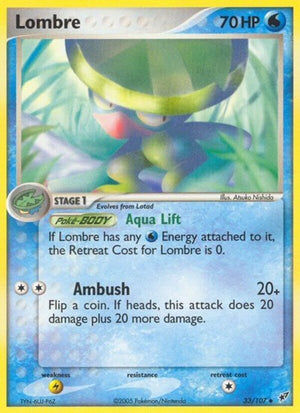 Pokemon TCG - EX Deoxys - Lombre - 33/107 - Reverse Holofoil