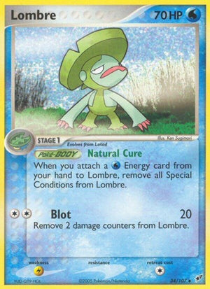 Pokemon TCG - EX Deoxys - Lombre - 34/107 - Reverse Holofoil