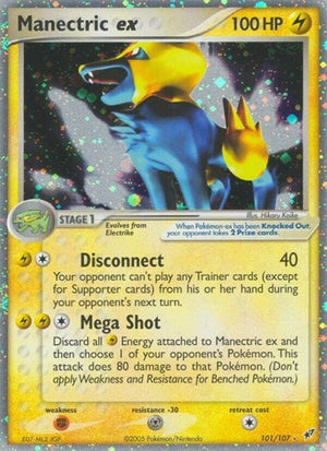 Pokemon TCG - EX Deoxys - Manectric ex - 101/107 - Holofoil