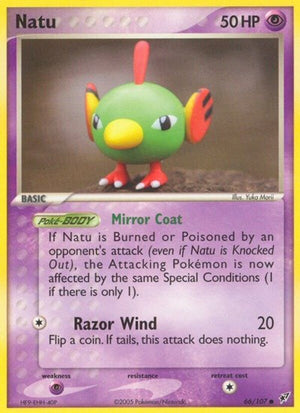 Pokemon TCG - EX Deoxys - Natu - 66/107 - Reverse Holofoil