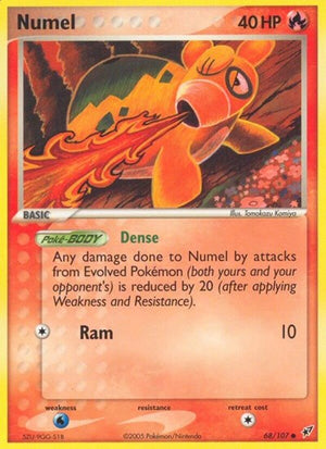 Pokemon TCG - EX Deoxys - Numel - 68/107 - Reverse Holofoil