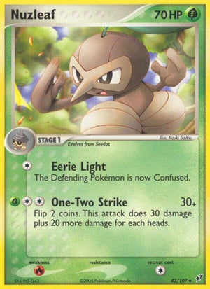 Pokemon TCG - EX Deoxys - Nuzleaf - 43/107