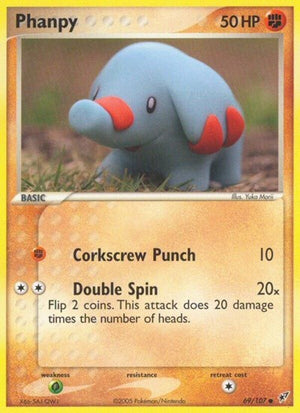 Pokemon TCG - EX Deoxys - Phanpy - 69/107