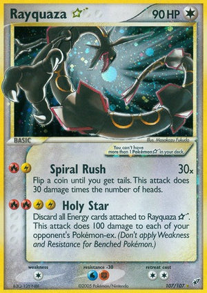 Pokemon TCG - EX Deoxys - Rayquaza Star - 107/107