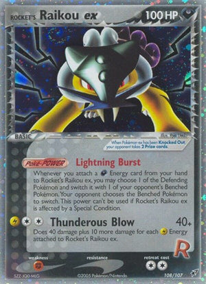 Pokemon TCG - EX Deoxys - Rocket's Raikou ex - 108/107 - Holofoil