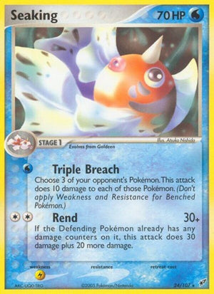 Pokemon TCG - EX Deoxys - Seaking - 24/107 - Reverse Holofoil