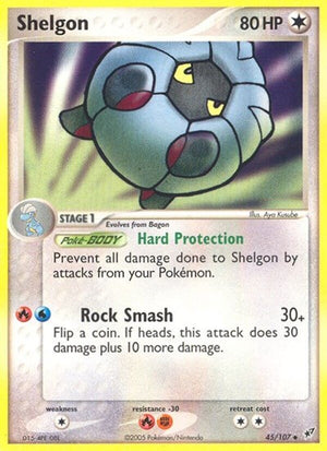 Pokemon TCG - EX Deoxys - Shelgon - 45/107 - Reverse Holofoil
