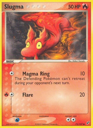 Pokemon TCG - EX Deoxys - Slugma - 75/107 - Reverse Holofoil
