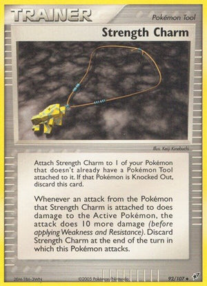 Pokemon TCG - EX Deoxys - Strength Charm - 92/107 - Reverse Holofoil