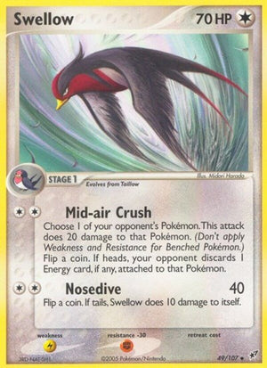 Pokemon TCG - EX Deoxys - Swellow - 49/107