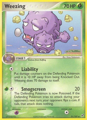 Pokemon TCG - EX Deoxys - Weezing - 51/107