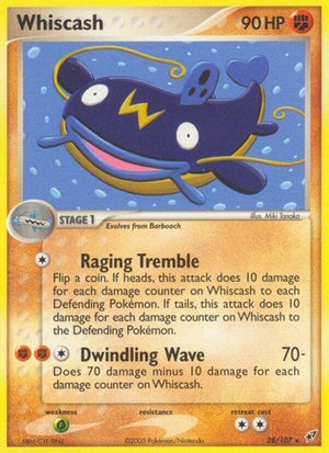 Pokemon TCG - EX Deoxys - Whiscash - 28/107 - Reverse Holofoil