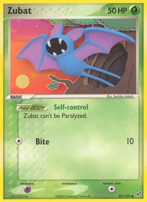 Pokemon TCG - EX Deoxys - Zubat - 83/107