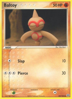 Pokemon TCG - EX Emerald - Baltoy - 43/106
