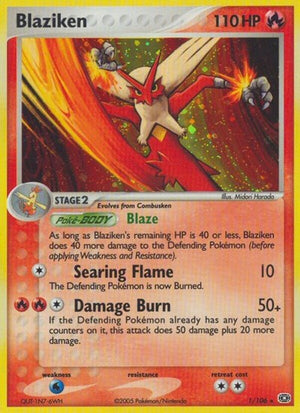 Pokemon TCG - EX Emerald - Blaziken - 1/106 - Holofoil