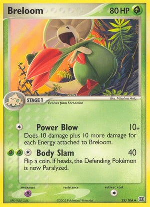 Pokemon TCG - EX Emerald - Breloom - 22/106