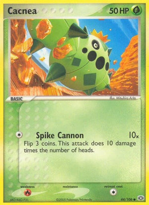 Pokemon TCG - EX Emerald - Cacnea - 44/106 - Reverse Holofoil