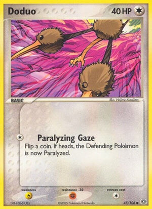 Pokemon TCG - EX Emerald - Doduo - 45/106 - Reverse Holofoil