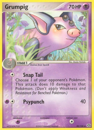 Pokemon TCG - EX Emerald - Grumpig - 30/106