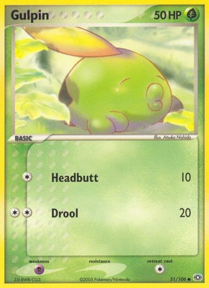 Pokemon TCG - EX Emerald - Gulpin - 51/106