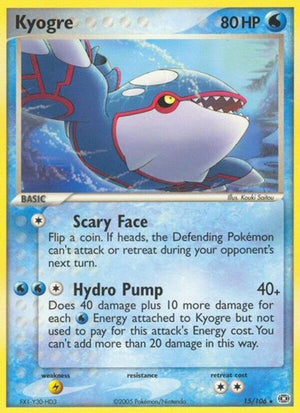 Pokemon TCG - EX Emerald - Kyogre - 15/106 - Reverse Holofoil