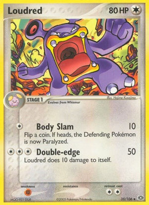 Pokemon TCG - EX Emerald - Loudred - 35/106