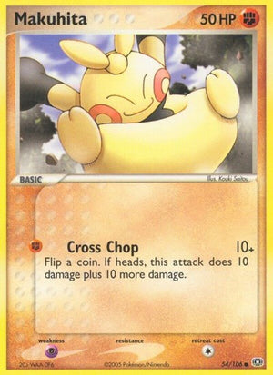 Pokemon TCG - EX Emerald - Makuhita - 54/106 - Reverse Holofoil