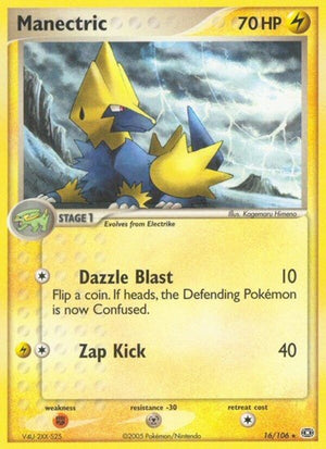Pokemon TCG - EX Emerald - Manectric - 16/106 - Reverse Holofoil