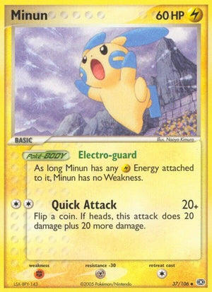 Pokemon TCG - EX Emerald - Minun - 37/106