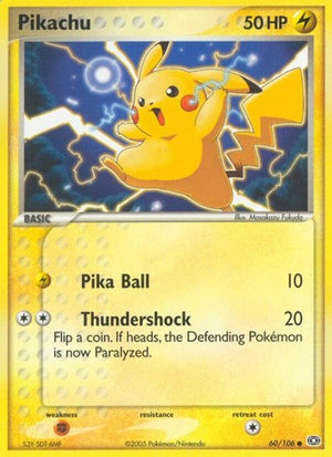 Pokemon TCG - EX Emerald - Pikachu - 60/106