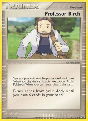 Pokemon TCG - EX Emerald - Professor Birch - 82/106 - Reverse Holofoil
