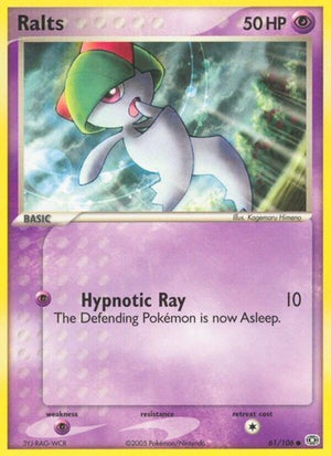 Pokemon TCG - EX Emerald - Ralts - 61/106 - Reverse Holofoil