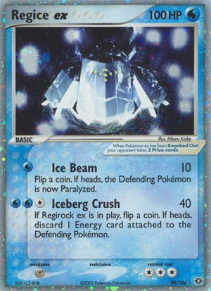 Pokemon TCG - EX Emerald - Regice ex - 98/106 - Holofoil