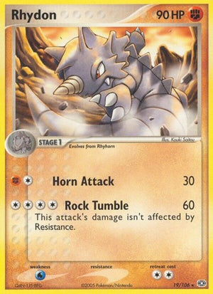 Pokemon TCG - EX Emerald - Rhydon - 19/106