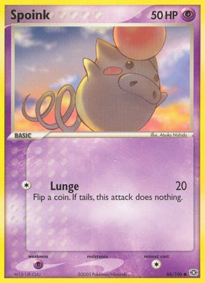 Pokemon TCG - EX Emerald - Spoink - 66/106