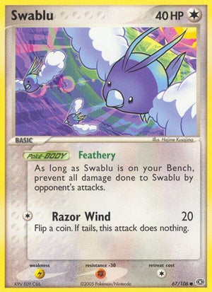 Pokemon TCG - EX Emerald - Swablu - 67/106