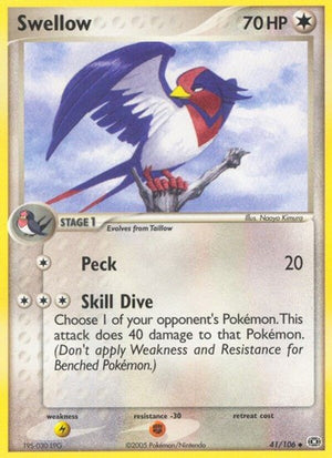 Pokemon TCG - EX Emerald - Swellow - 41/106