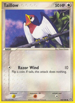 Pokemon TCG - EX Emerald - Taillow - 68/106 - Reverse Holofoil