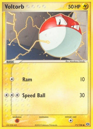 Pokemon TCG - EX Emerald - Voltorb - 71/106