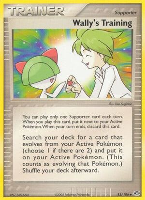 Pokemon TCG - EX Emerald - Wally's Training - 85/106 - Reverse Holofoil