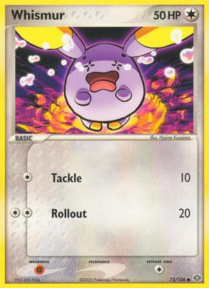 Pokemon TCG - EX Emerald - Whismur - 73/106 - Reverse Holofoil