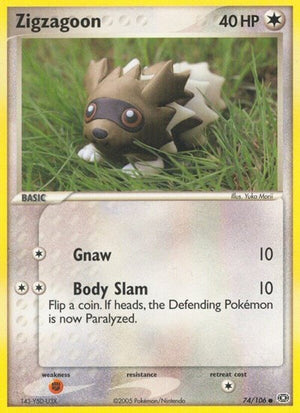 Pokemon TCG - EX Emerald - Zigzagoon - 74/106