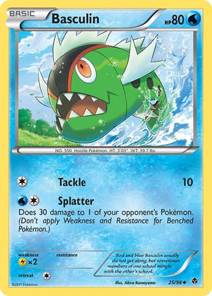 Pokemon TCG - Emerging Powers - Basculin - 25/98 - Reverse Holofoil