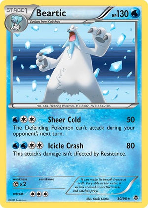 Pokemon TCG - Emerging Powers - Beartic - 30/98 - Reverse Holofoil