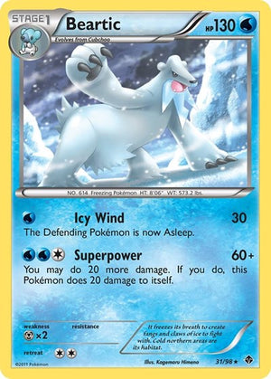 Pokemon TCG - Emerging Powers - Beartic - 31/98 - Reverse Holofoil