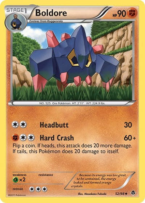 Pokemon TCG - Emerging Powers - Boldore - 52/98