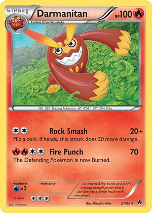 Pokemon TCG - Emerging Powers - Darmanitan - 21/98
